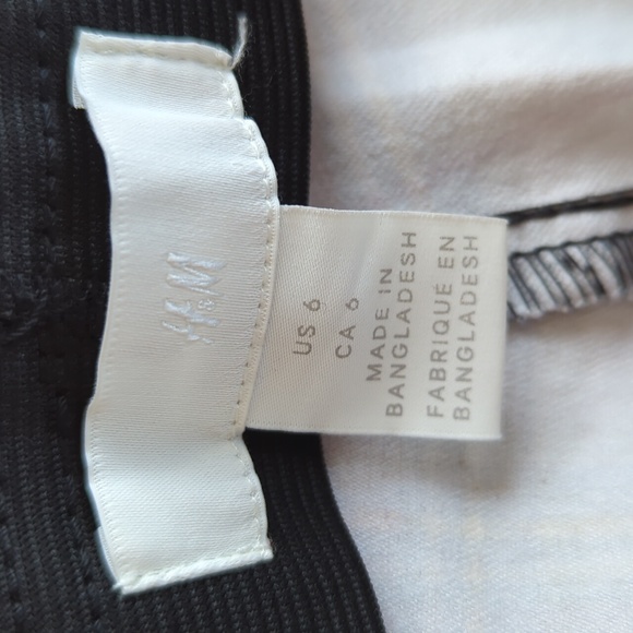 H & M Stretch Plaid Retro Pants 6 Red - Picture 3 of 14